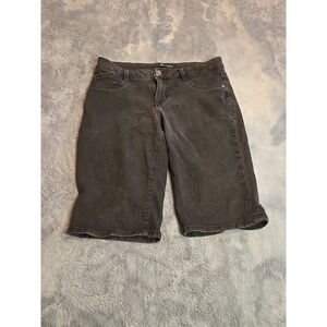 RES Denim Black Jean Shorts Size 10 Distressed Cutoff High Rise Grunge Australia